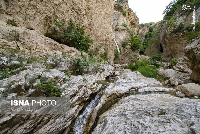 عکس/ آبشار و دره زیبای بالی قایه در مراوه تپه در استان گلستان