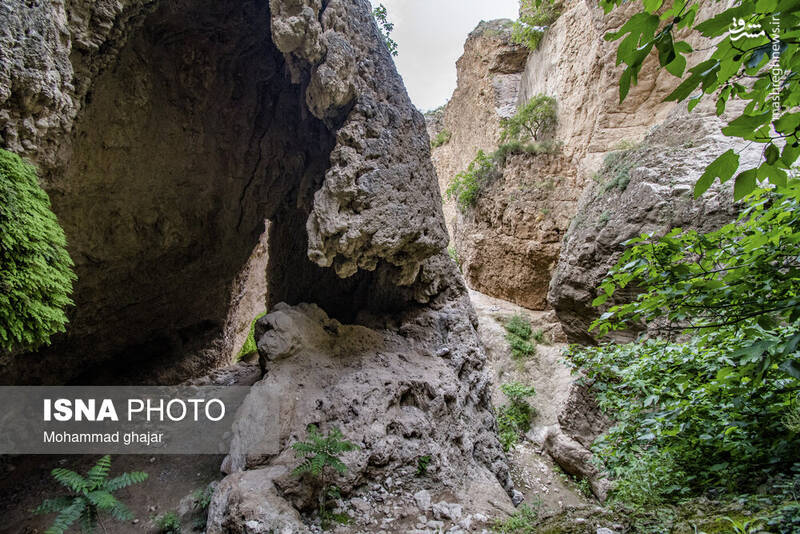 عکس/ آبشار و دره زیبای بالی قایه در مراوه تپه در استان گلستان