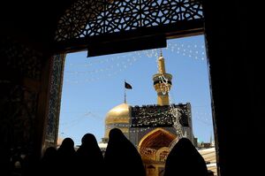 عکس / زیارت امام رضا (ع) در روز زیارت مخصوص