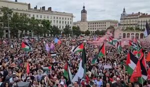 فیلم/ تظاهرات گسترده ضد اسرائیلی در فرانسه