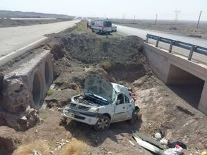 سقوط ال 90 از پل 5 مصدوم دربرداشت + عکس