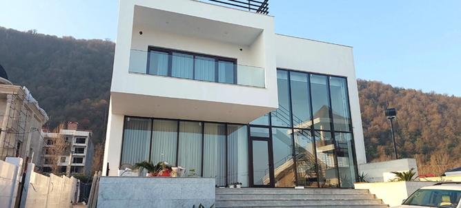 انواع نمای کرتین وال