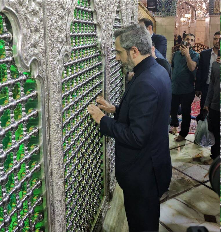 سرپرست وزارت امور خارجه حرم حضرت رقیه را زیارت کرد +عکس