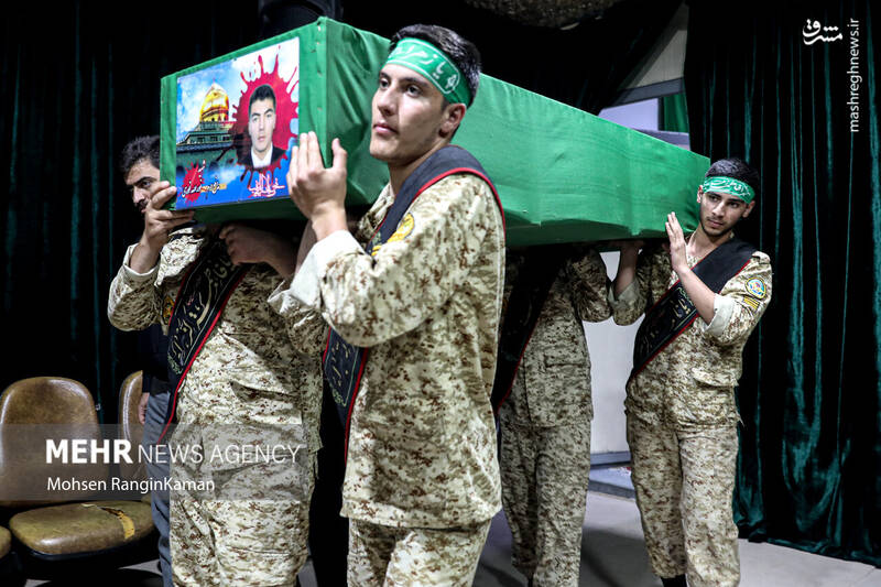 عکس/ وداع با پیکر مطهر شهید «نورالله نوری» در معراج شهدای تهران