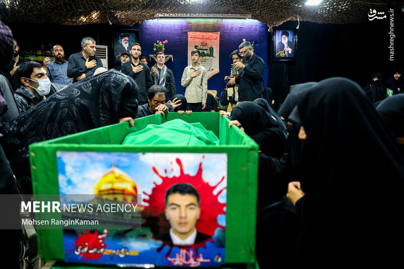 عکس/ وداع با پیکر مطهر شهید «نورالله نوری» در معراج شهدای تهران