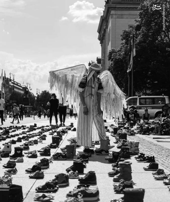 گرامیداشت یاد قربانیان جنگ در غزه توسط فعالان حامی فلسطین در برلین