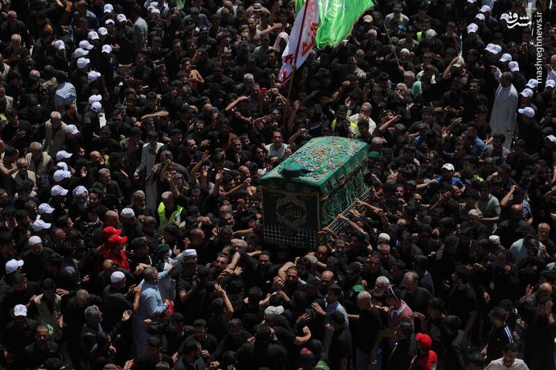 عکس / تشییع پیکر نمادین جوادالائمه در کاظمین 16
