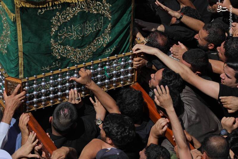 عکس / تشییع پیکر نمادین جوادالائمه در کاظمین 15