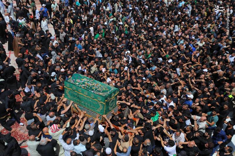 عکس / تشییع پیکر نمادین جوادالائمه در کاظمین 13