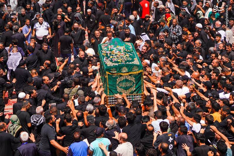 عکس / تشییع پیکر نمادین جوادالائمه در کاظمین 11