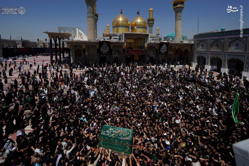 عکس / تشییع پیکر نمادین جوادالائمه در کاظمین 12