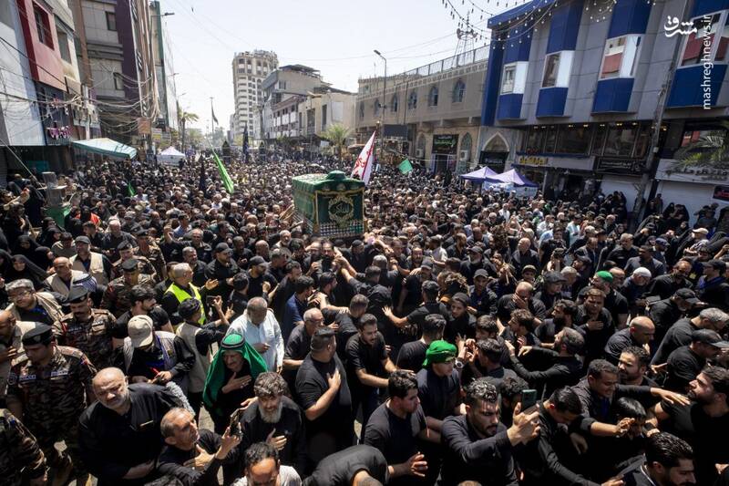 عکس / تشییع پیکر نمادین جوادالائمه در کاظمین 3