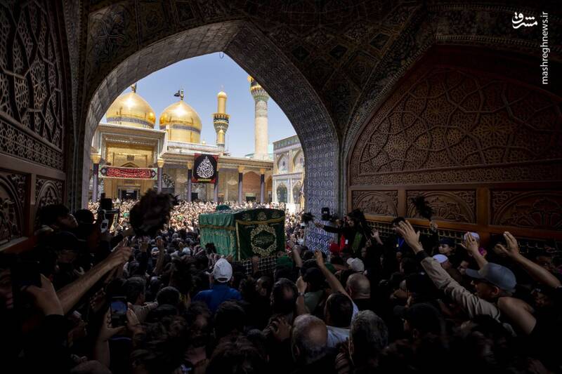 عکس / تشییع پیکر نمادین جوادالائمه در کاظمین 7
