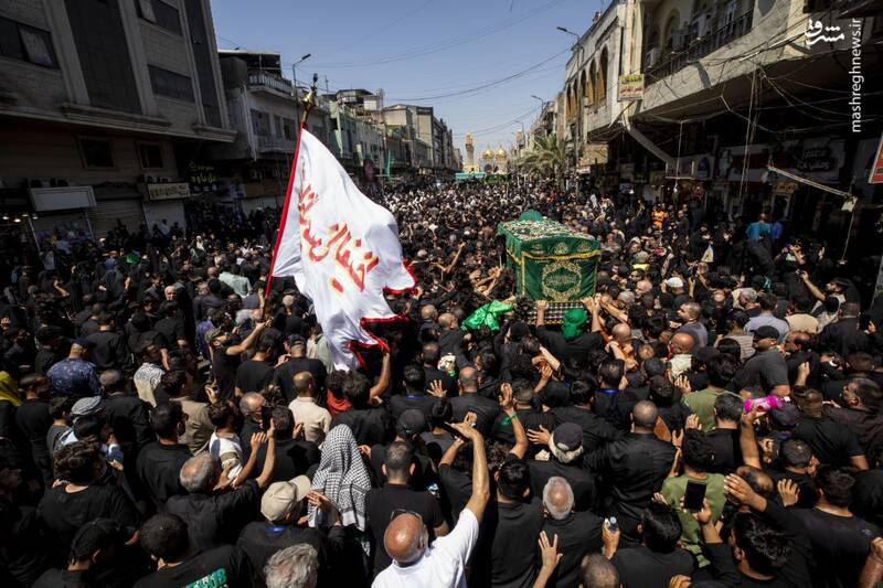 عکس / تشییع پیکر نمادین جوادالائمه در کاظمین 6