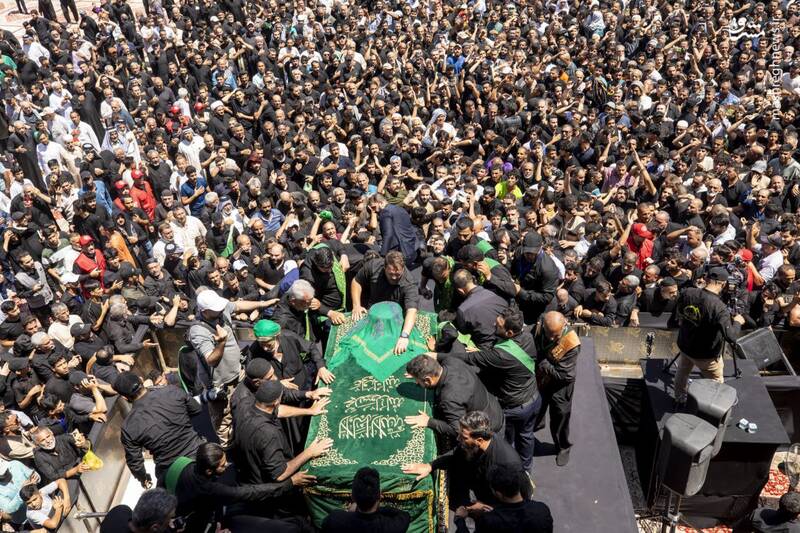 عکس / تشییع پیکر نمادین جوادالائمه در کاظمین 19