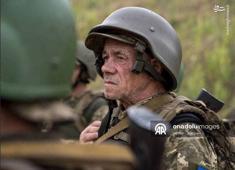 لشکر پیرمردان اوکراینی در میدان نبرد! +تصاویر