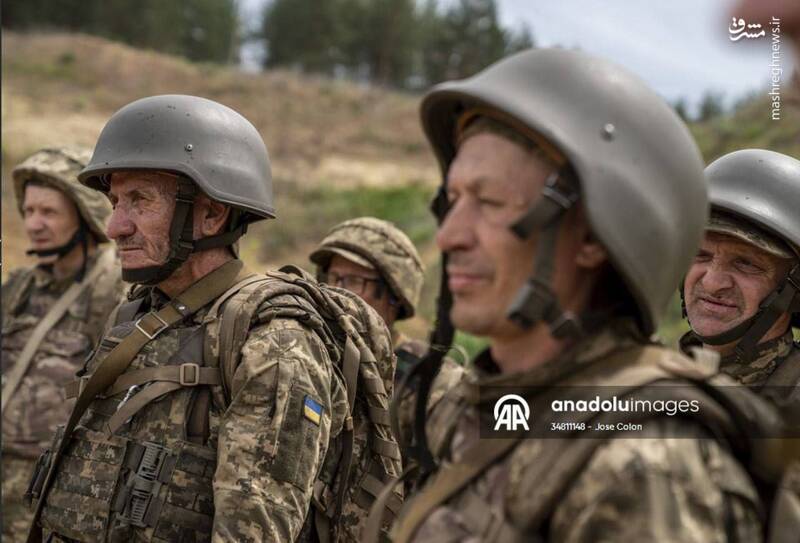 لشکر پیرمردان اوکراینی در میدان نبرد! +تصاویر
