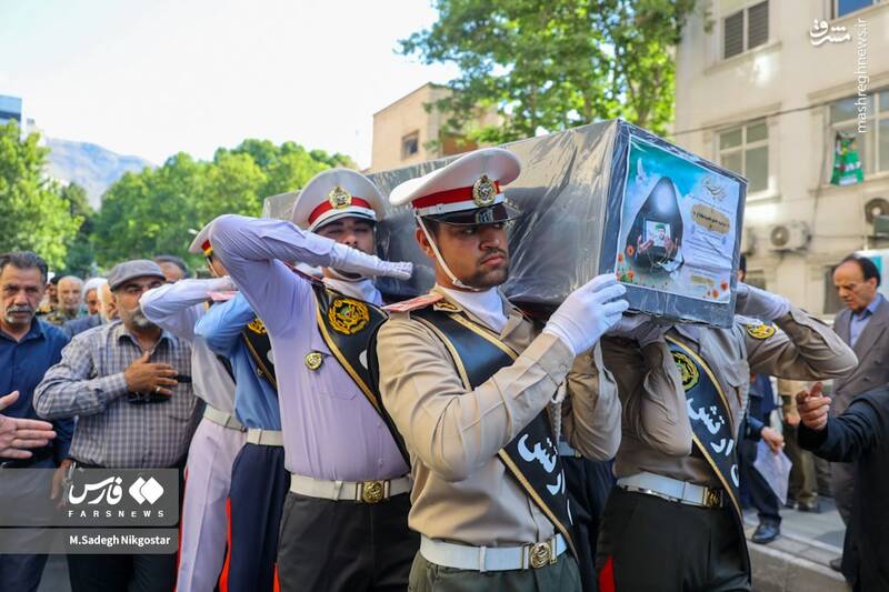 عکس/ تشییع همسر شهید صیاد شیرازی