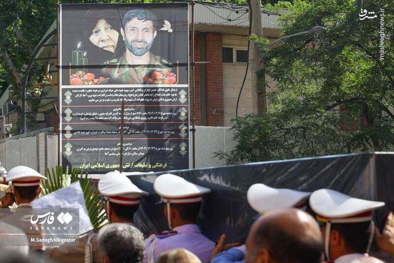 عکس/ تشییع همسر شهید صیاد شیرازی