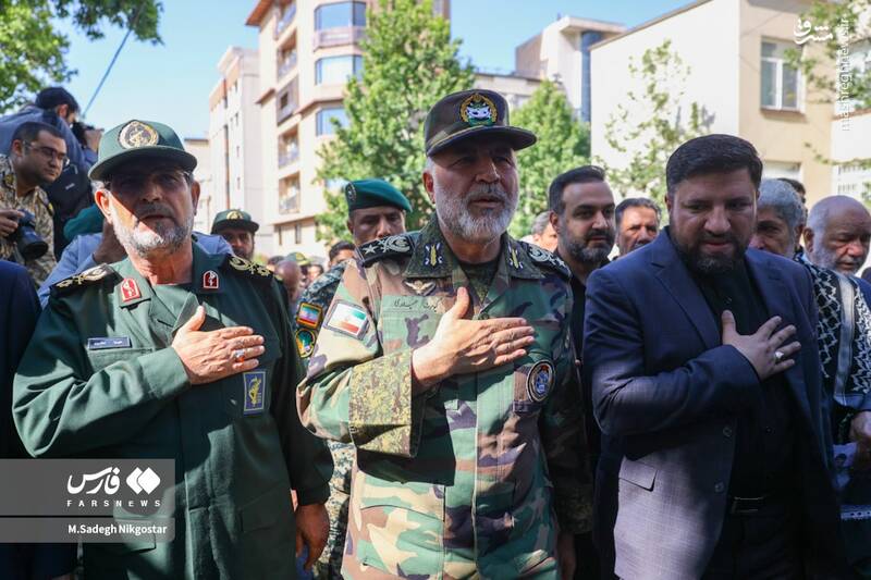 مراسم تشییع همسر شهید صیاد شیرازی برگزار شد+ عکس و فیلم