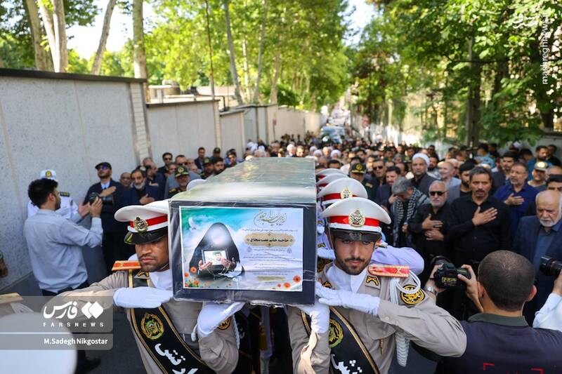 عکس/ تشییع همسر شهید صیاد شیرازی