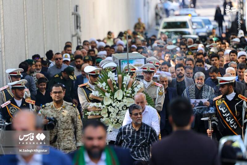 عکس/ تشییع همسر شهید صیاد شیرازی