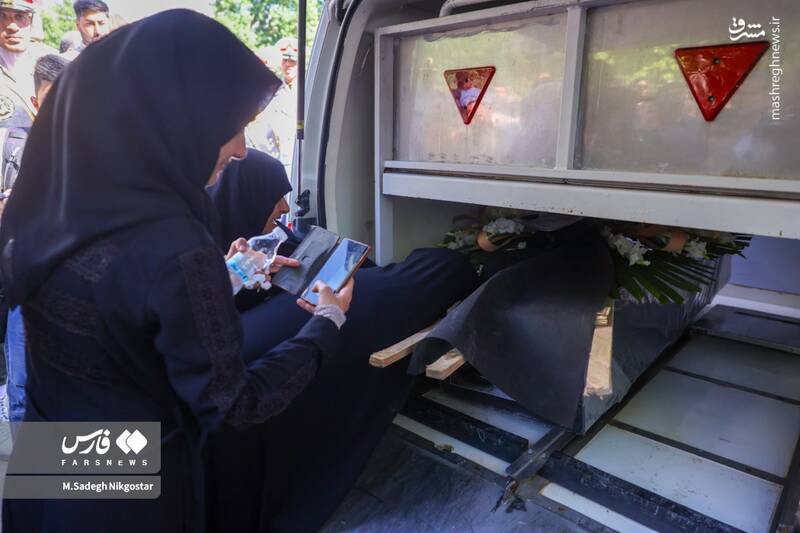 عکس/ تشییع همسر شهید صیاد شیرازی