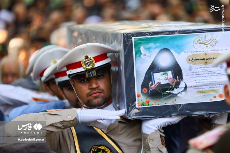 عکس/ تشییع همسر شهید صیاد شیرازی