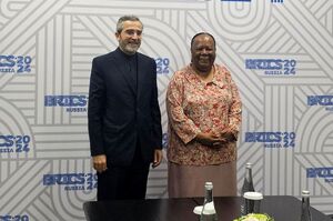 دیدار علی باقری با وزیر خارجه آفریقای جنوبی