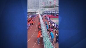 فیلم/ طولانی‌ترین میز فوتبال دستی در چین