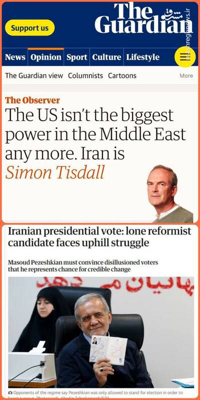 تمرکز غرب روی انتخابات ایران «بزرگترین قدرت منطقه»