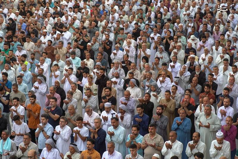 عکس / اقامه نماز عید قربان در حرم امیرالمومنین 5