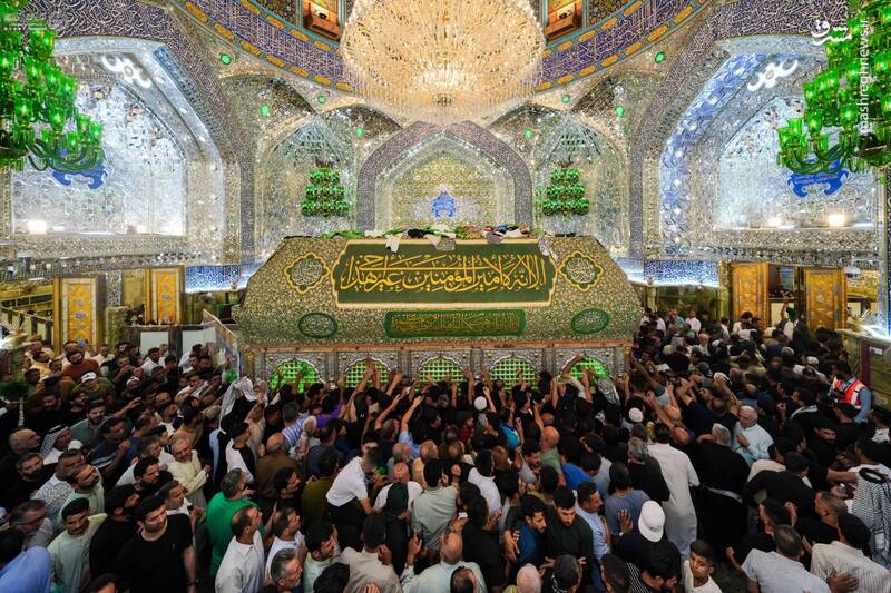 عکس / حال و هوای حرم امیرالمومنین در اولین روز از دهه ولایت 7