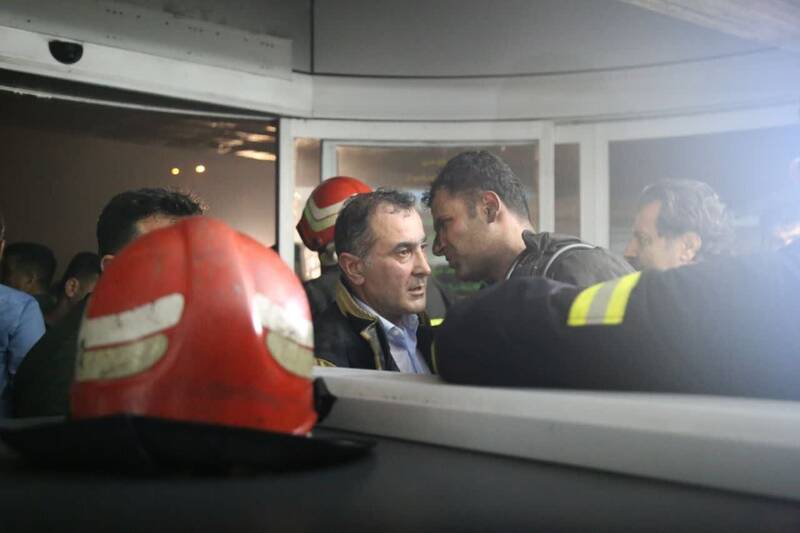 آخرین وضعیت بیمارستان قائم رشت بعد از آتش سوزی/ انتقال ۱۴۲ بیمار به مراکز درمانی+ عکس و فیلم