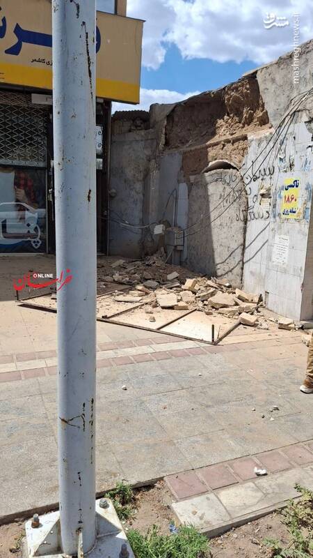 عکس / خسارت زلزله در کاشمر 2