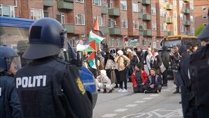 بازداشت معترضان حامی فلسطین در دانمارک