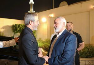 دیدار علی باقری با رئیس دفتر سیاسی حماس در قطر