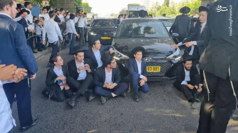 عکس/ بحرانی خدمت سربازی در سرزمین های اشغالی/ درگیری مجدد پلیس رژیم صهیونیستی با حریدیها