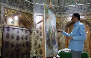 عکس / رونمایی از اثر جدید روحالامین در قم