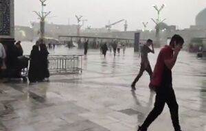 فیلم/ آسمانِ مشهد در سومین روز تابستان بارانی شد