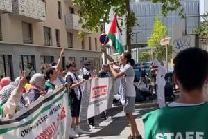 تجمع همبستگی با غزه و فلسطین در مارسی