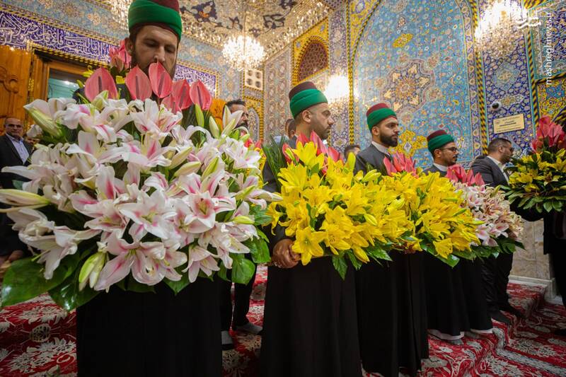 عکس / گلآرایی ضریح سیدالشهدا در شب عید غدیر 3