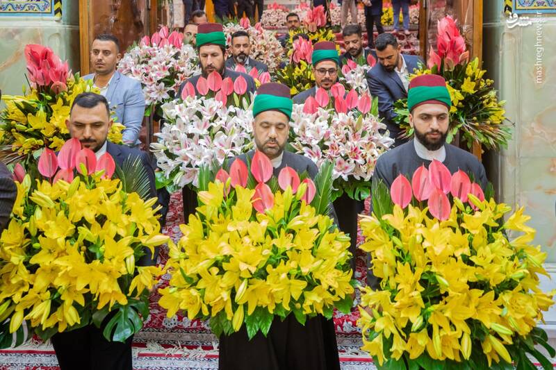 عکس / گلآرایی ضریح سیدالشهدا در شب عید غدیر 2