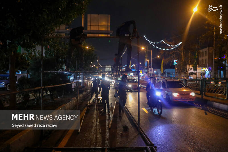 عکس/ آماده سازی غرفههای مهمونی کیلومتری غدیر