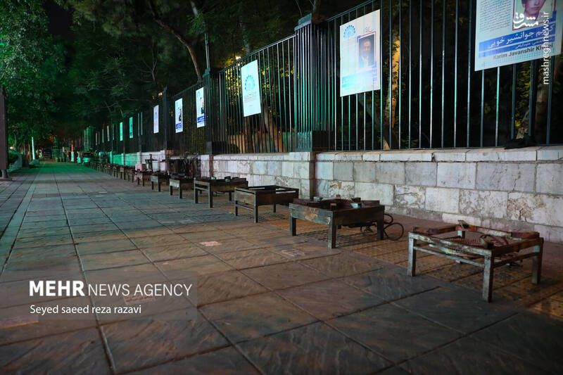 عکس/ آماده سازی غرفههای مهمونی کیلومتری غدیر