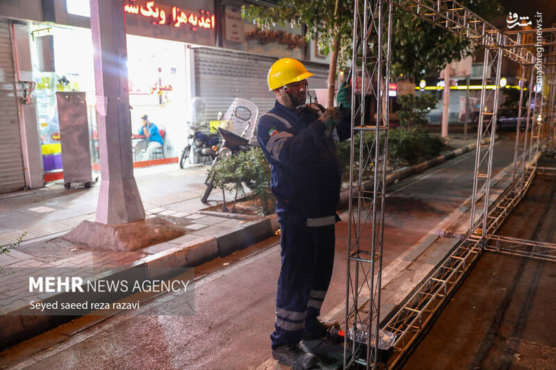 عکس/ آماده سازی غرفههای مهمونی کیلومتری غدیر