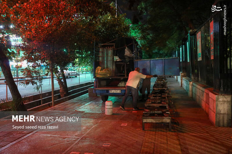 عکس/ آماده سازی غرفههای مهمونی کیلومتری غدیر