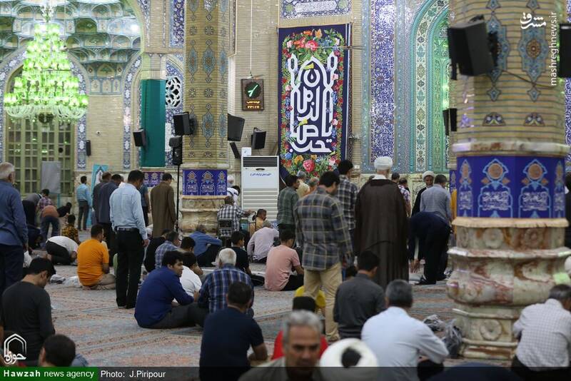 عکس/ حال و هوای مسجد مقدس جمکران در شب عید غدیر