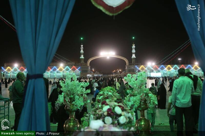 عکس/ حال و هوای مسجد مقدس جمکران در شب عید غدیر