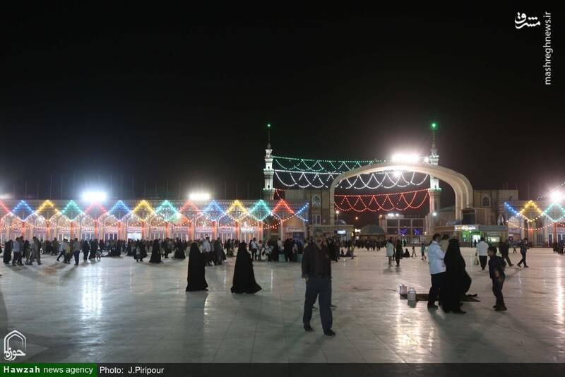 عکس/ حال و هوای مسجد مقدس جمکران در شب عید غدیر